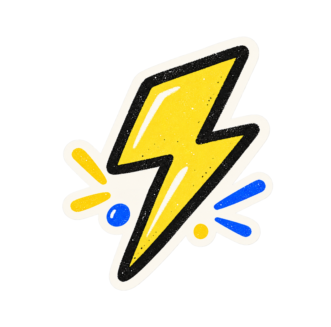 Yellow lightning bolt