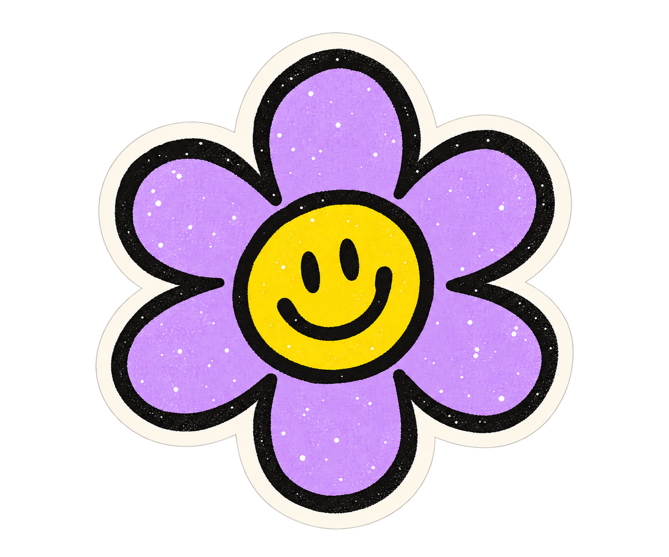 Lavender smiley flower